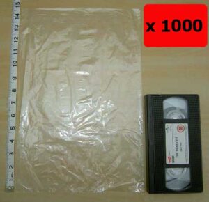 QTY 1000 - 10" x 15" Clear Poly Bags 120g (250x375mm)