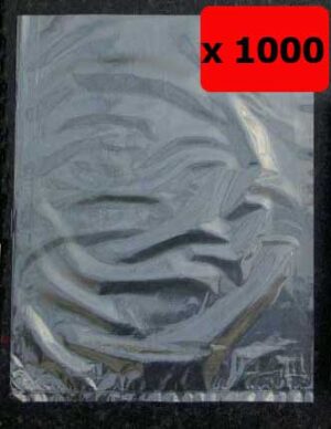 QTY 1000 - 15" x 20" Clear Poly Bags 120g (375x500mm)
