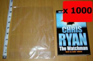 QTY 1000 - 7" x 9" Clear Poly Bags 120g (175x225mm)