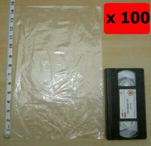 QTY 100 - 10" x 15" Clear Poly Bags 120g (250x375mm)