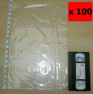 QTY 100 - 12" x 18" Clear Poly Bags 120g (300x450mm)
