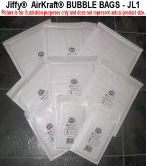 JL1 JIFFY Genuine Bubble Padded Mail Bags 170x245mm
