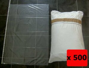 QTY 500 - 24" x 36" Clear Poly Bags 120g (600X900mm)