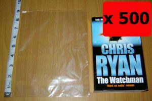 QTY 500 - 7" x 9" Clear Poly Bags 120g (175x225mm)