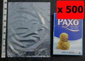 QTY 500 - 8" x 10" Clear Poly Bags 120g (200x250mm)