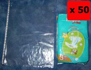 QTY 50 - 18" x 24" Clear Poly Bags 120g (450X600mm)