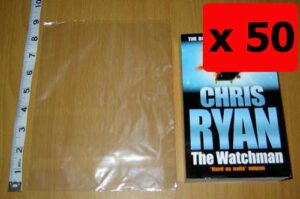 QTY 50 - 7" x 9" Clear Poly Bags 120g (175x225mm)