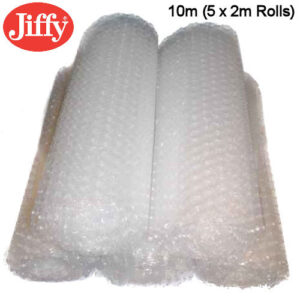 10m Jiffy Clear Bubble Wrap 300mm