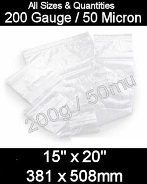 15 x 20" - 381x508 - 200g/50mu
